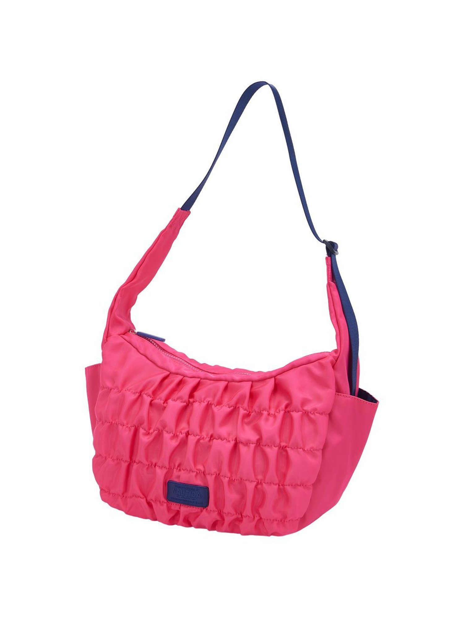 Nautica Fushia Solid Medium Hobo Handbag