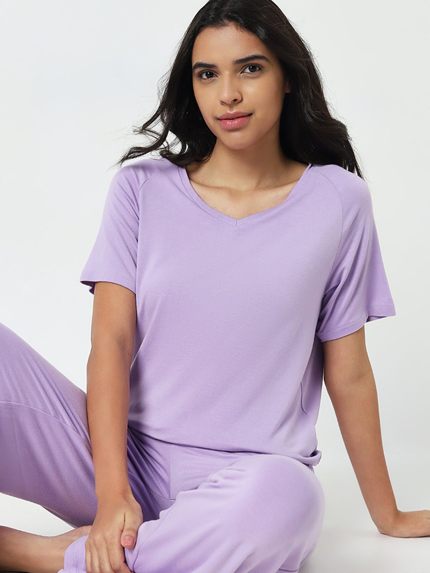 Wunderlove by Westside Solid Lavender Supersoft Top