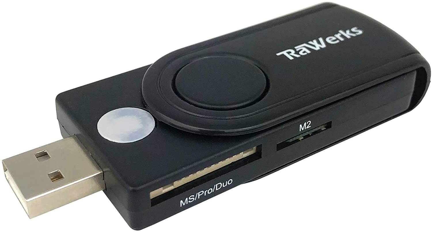 RaWerks SIM Card Reader with SIM Adapters, SIM Deleted Text Recovery Software, and SIM Editing Software