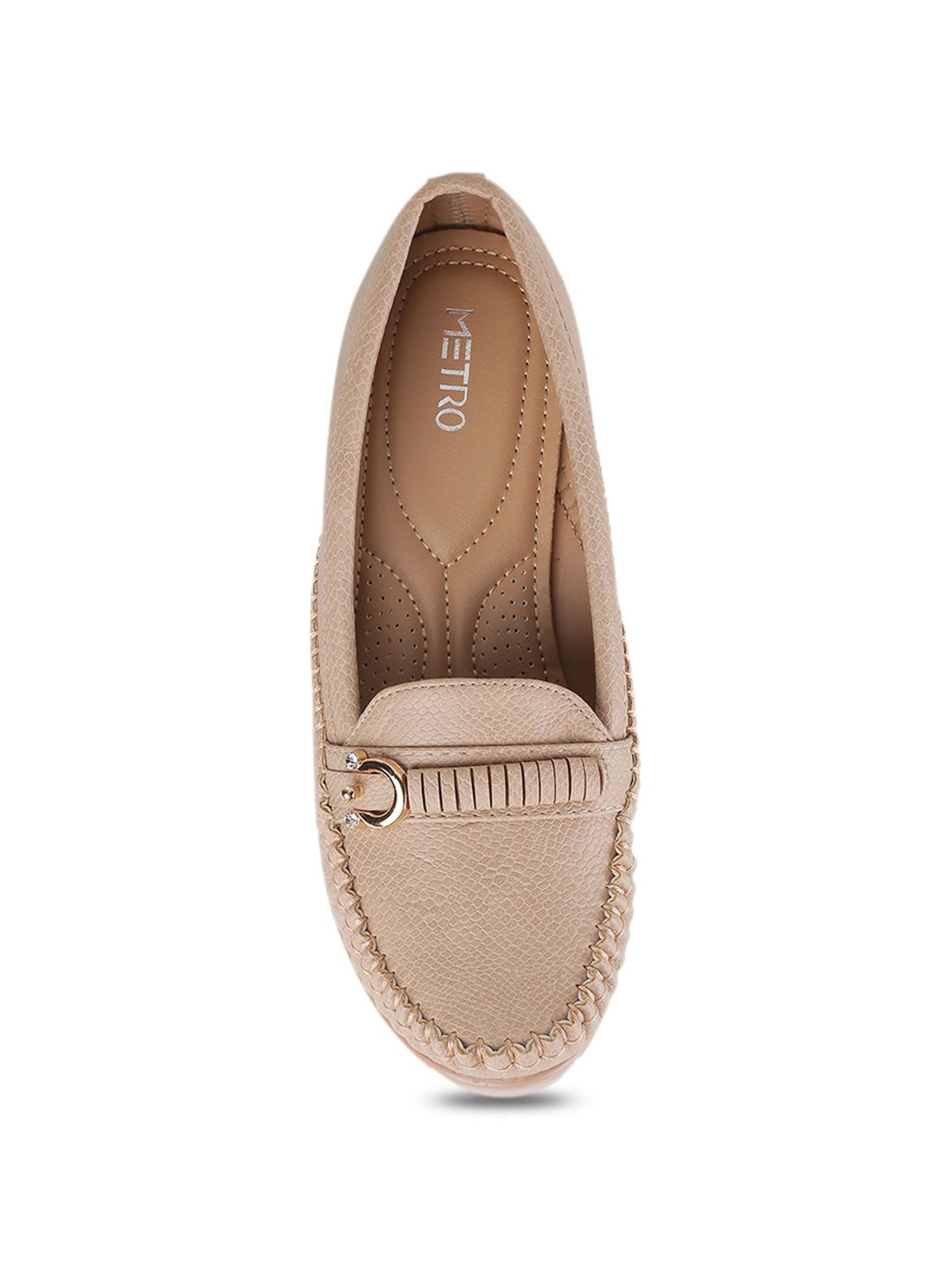 Metro Women's Beige Casual Loafers