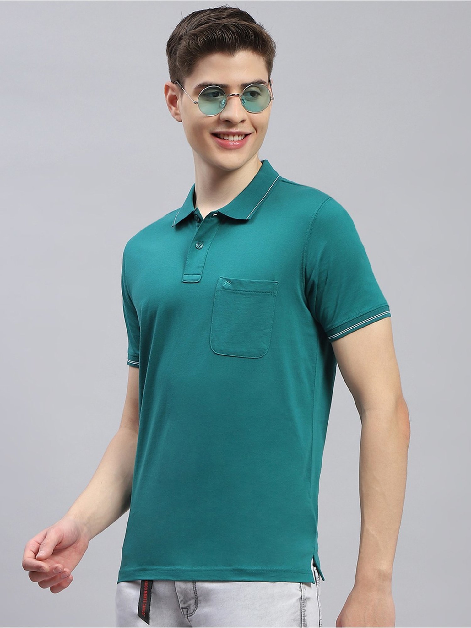 Monte Carlo Green Regular Fit Polo T-Shirt