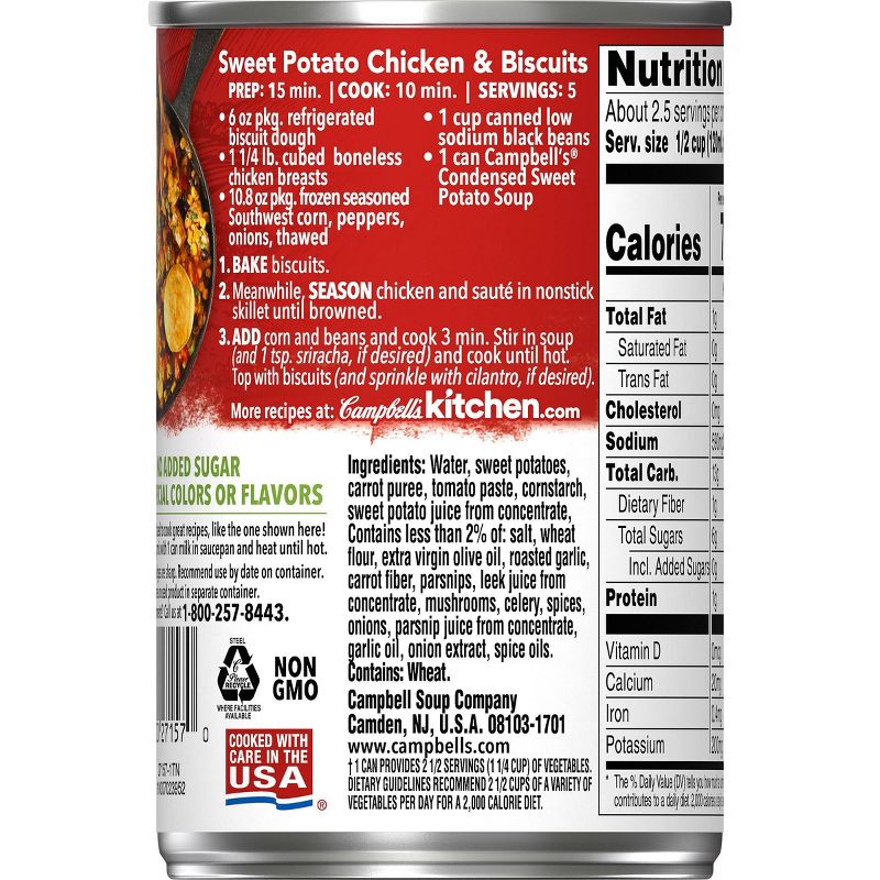 Campbell's Vegetable Condensed Cooking Sweet Potato Soup - 10.5oz