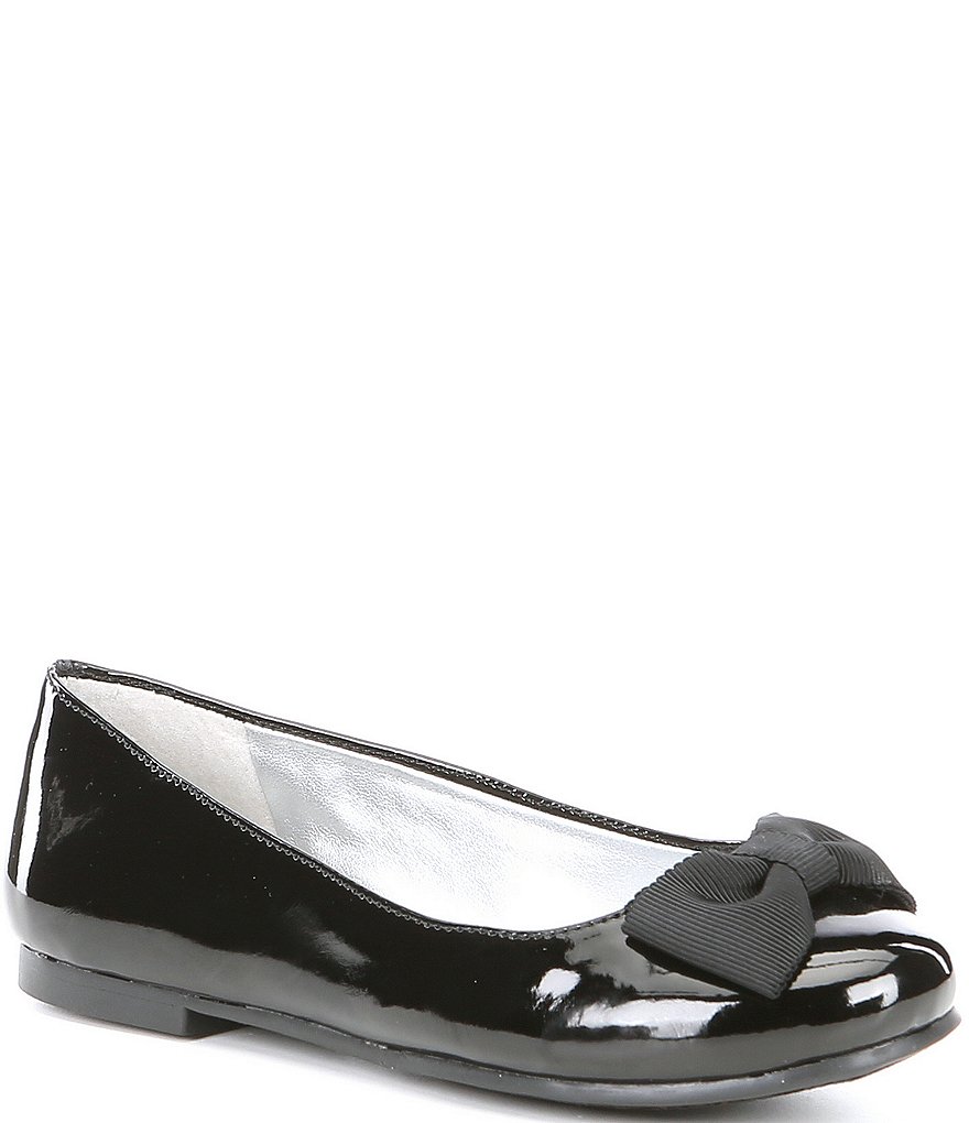 Copper Key Girls' Joyyful Patent Bow Detail Ballet Flats (Youth)