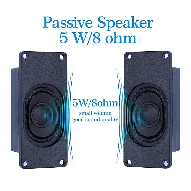 Speaker 5 Watt 8 Ohm Compatible with Arduino Motherboard JSTPH20 Interface It is Ideal for a Variety of Small Electronic Projects