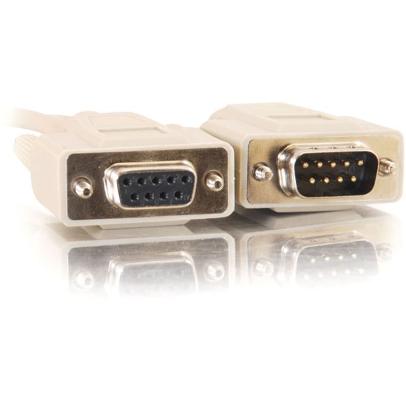 C2G 10ft DB9 M/F Extension Cable - Beige - DB-9 Male - DB-9 Female - 10ft