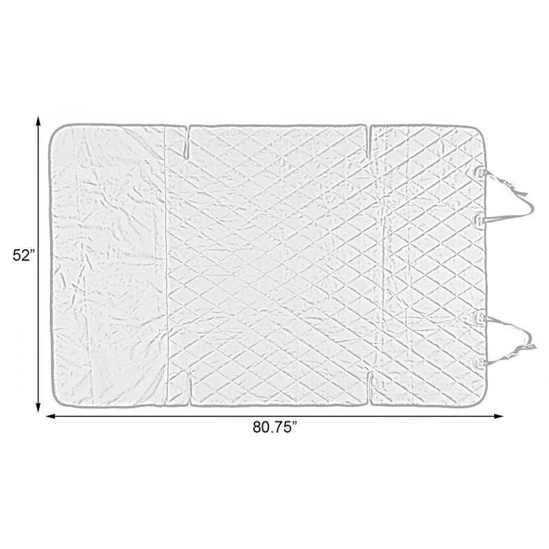 SUV Pet Cargo Liner Trunk Cover Waterproof Non-Slip Washable Material, Extra Long Size Universal Fit with Bumper Flap 80 x 52 Protect Prevents Scratches Marks & Spills