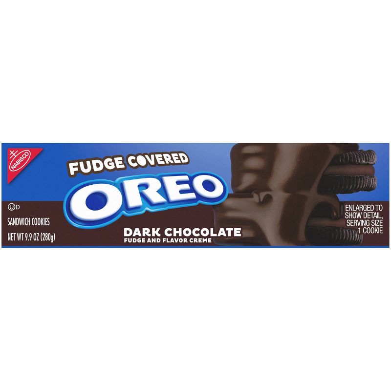 Oreo Dark Chocolate Fudge and Flavor Creme Chocolate Sandwich Cookies - 9.9oz