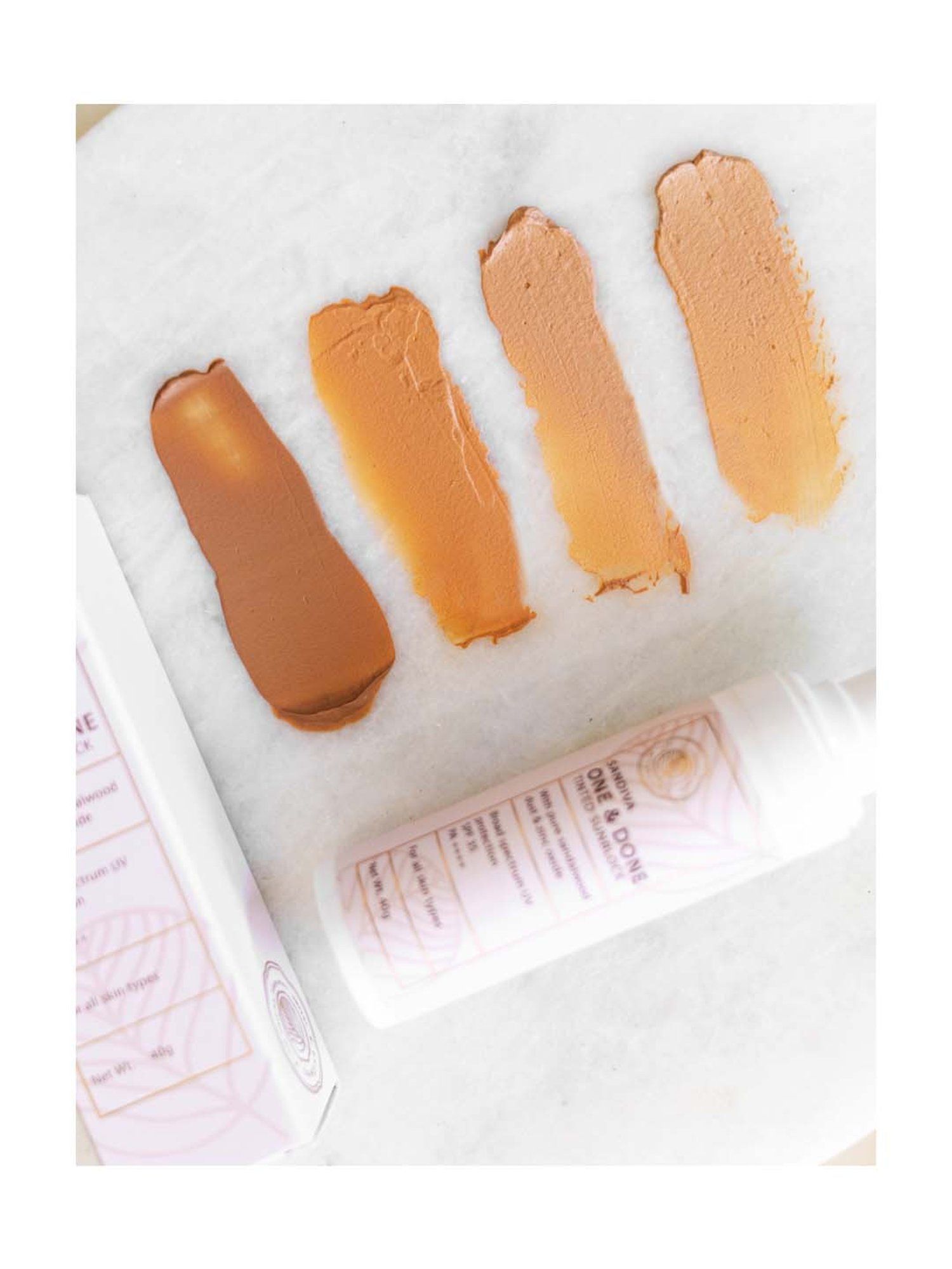 SANDIVA One & Done Tinted Sunblock with Sandalwood, SPF 35+ and PA+++ (11) - 40 gm