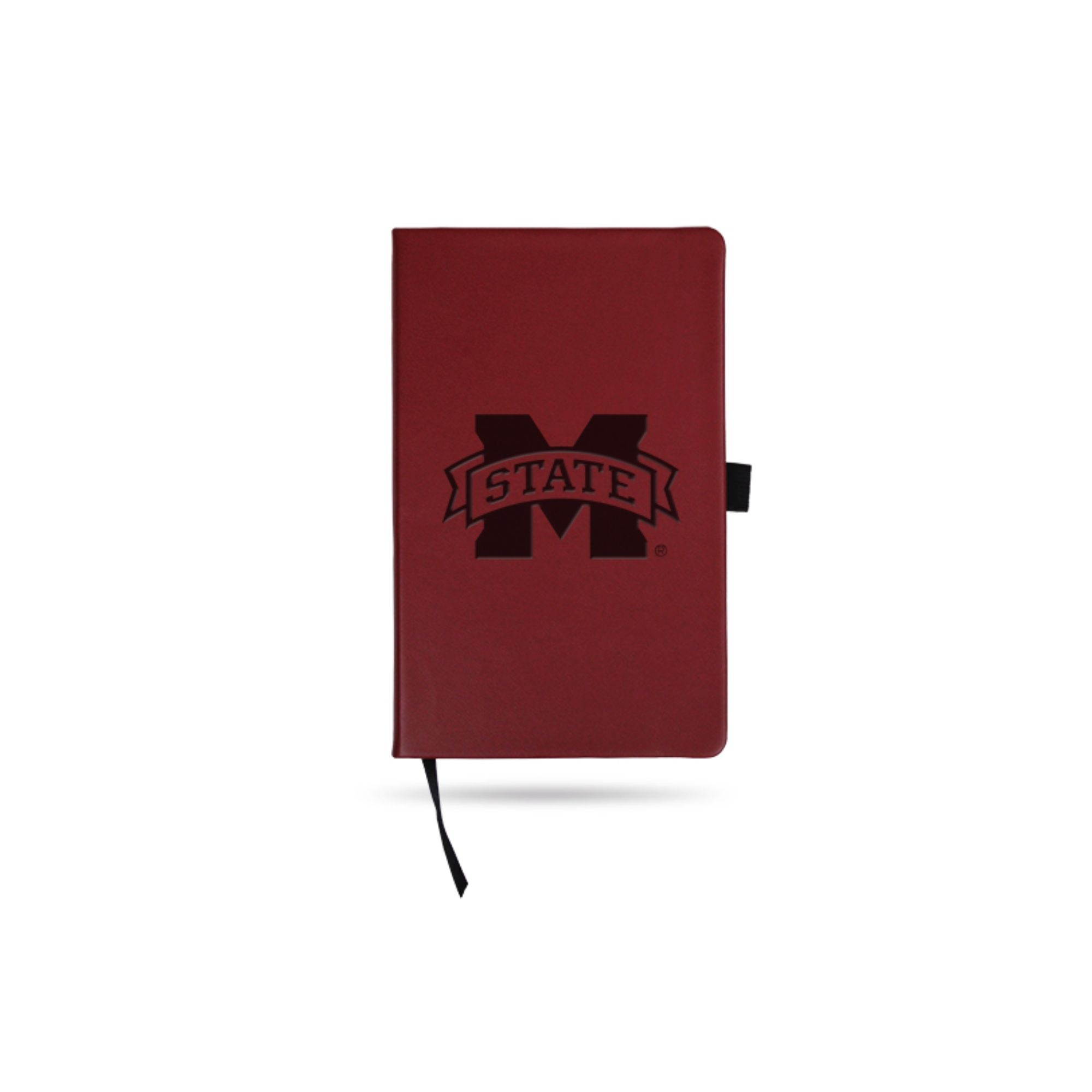 8.25" Red and Black Mississippi State Bulldogs Leather Notebook