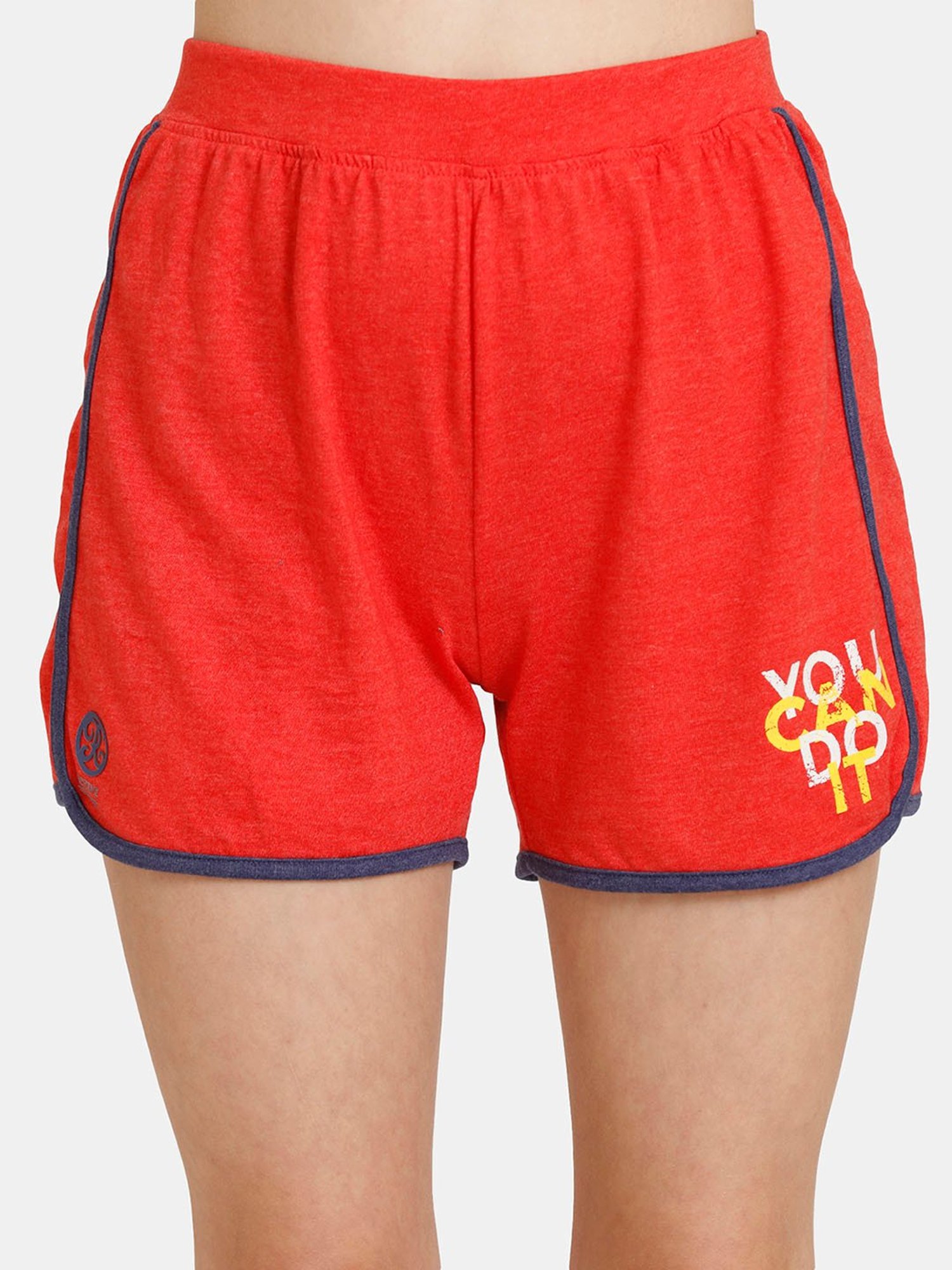 Rosaline by Zivame Red Graphic Print Shorts