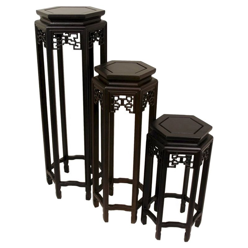 Hexagon Plant Stand 36" - Oriental Furniture