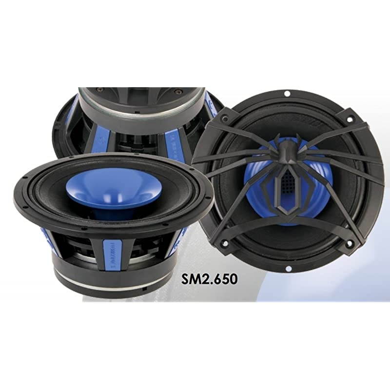 SM2650 65Inch 2 Way 250W Pro Audio Midrange Speakers with Built in Horn Tweeter Pair