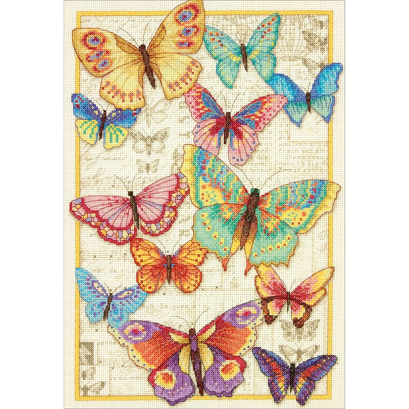 Dimensions Gold Collection Counted Cross Stitch Kit 10"X14"-Butterfly Beauty (14 Count)