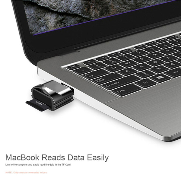 Mini Metal Card Reader Type-c Memory Card Reader OTG Connector Mobile Phone Connection USB 3.1 for Micro SD TF Card Support 128GB Portable