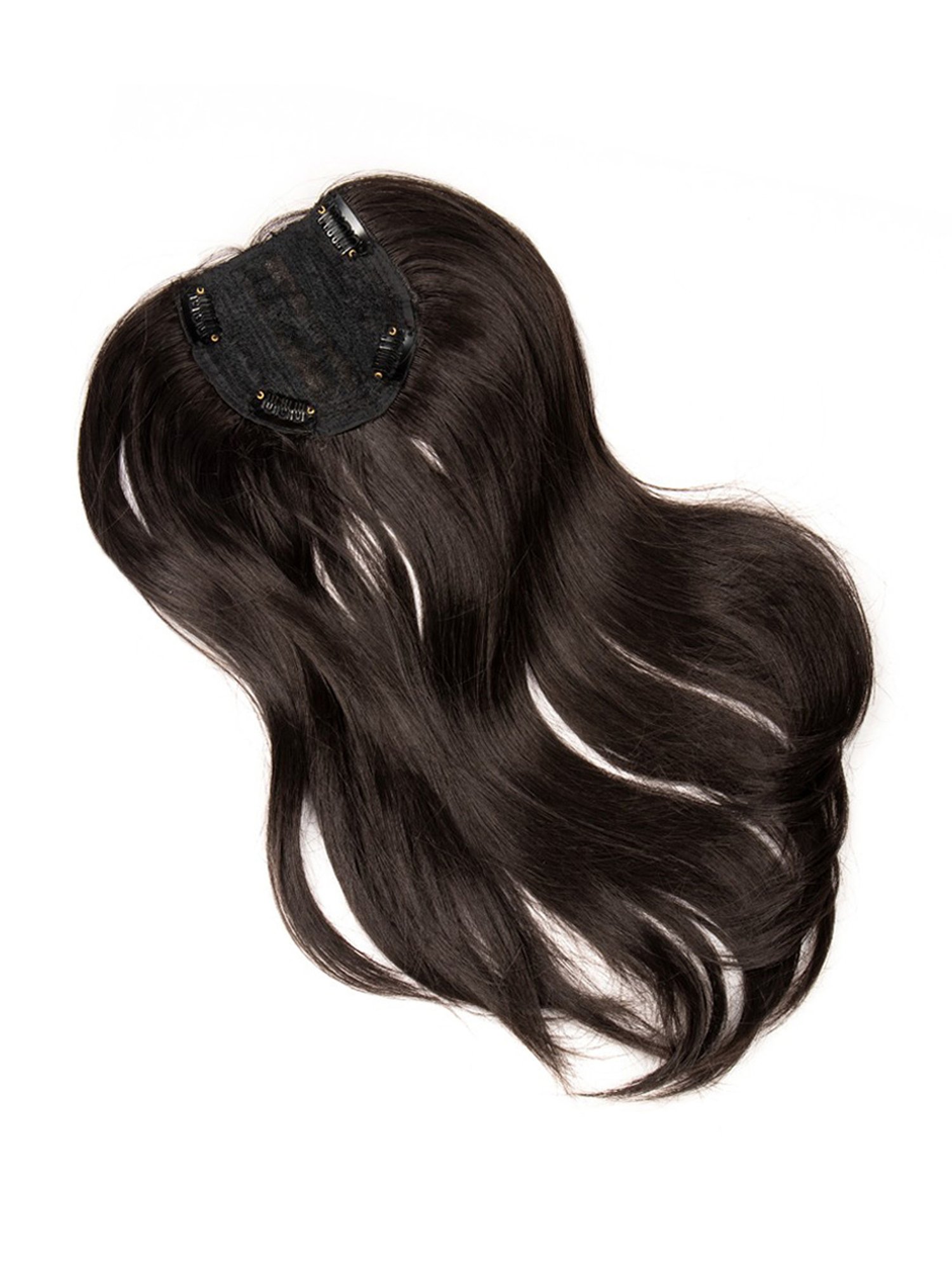 Streak Street 4 Clip Scalp Toppers Dark Brown Hair Extension