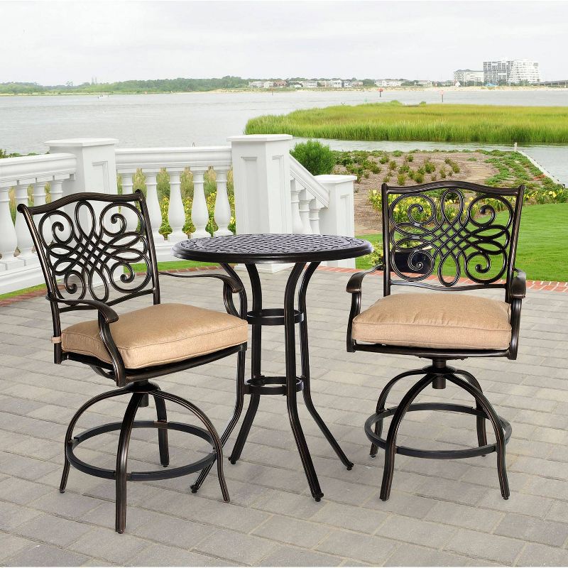 Hanover Traditions 3-Piece High-Dining Bistro Set