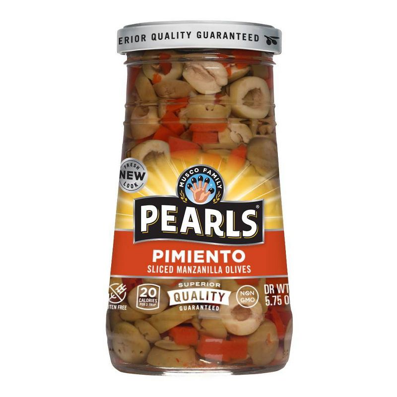 Pearls Pimiento Sliced Manzanilla Olives - 5.75oz