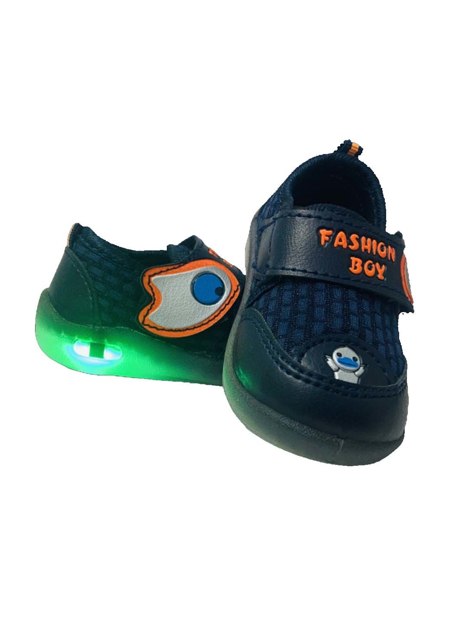 Priaansha Kids Blue & Orange Casual Sneakers