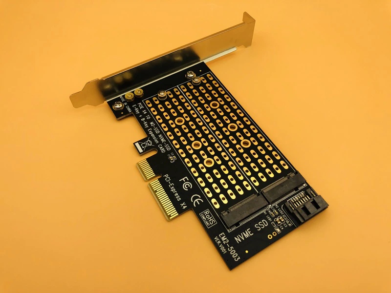 M.2 NVMe SSD PCIE X4 TO NGFF Adapter M Key B Key Dual Interface Card Support PCI Express 3.0 2230 2242 2260 2280 Size M2 SSD NEW