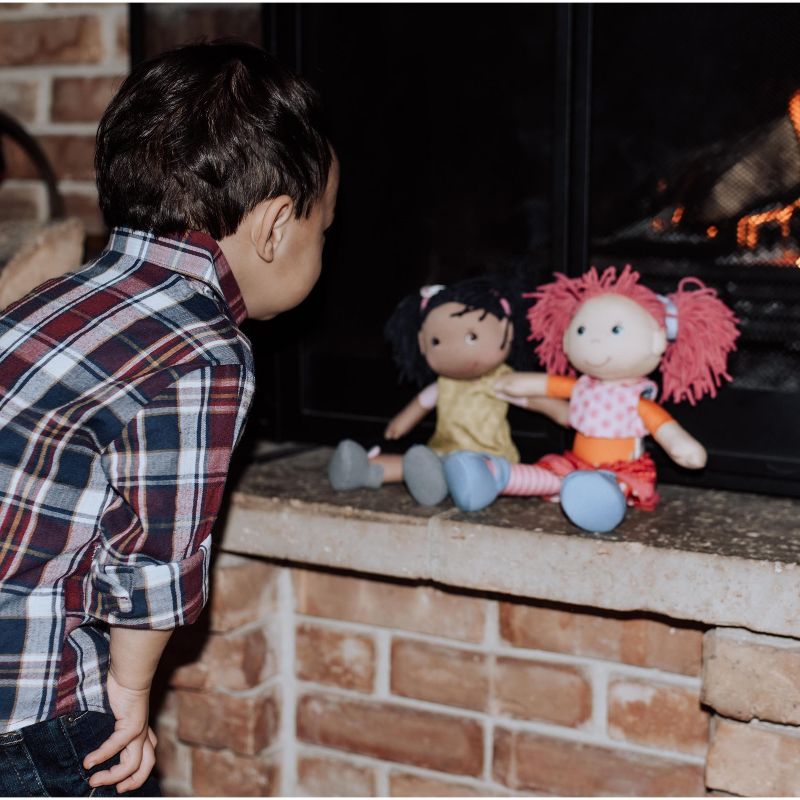 HABA Lilli-Lou 12" Soft Doll with Pink Hair