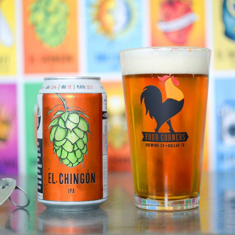 Four Corners El Chingón IPA Beer - 6pk/12 fl oz Cans