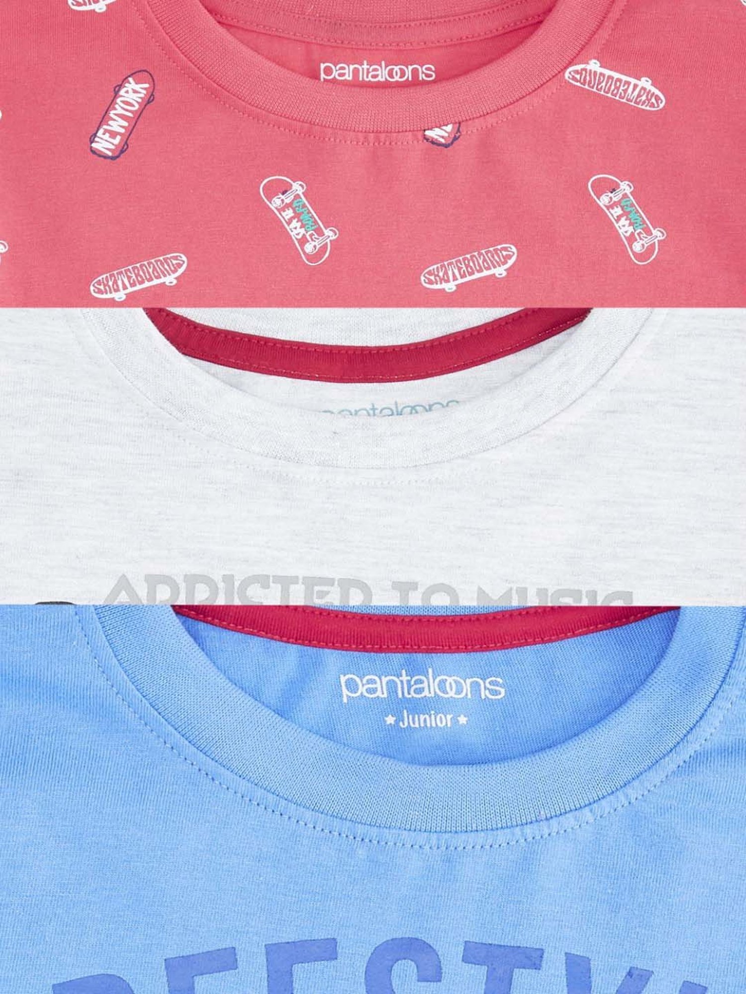 Pantaloons Baby Kids Multicolor Cotton Printed Full Sleeves T-Shirt