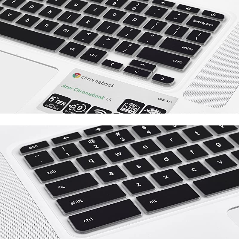 Cover Skin Compatible with Acer Chromebook R 11 CB5 CB3 ,Acer Chromebook Spin 11 CP311, Acer Chromebook R 13 CB5-312T, Acer Chromebook 15 CB3-531 CB5-571 C910,Black
