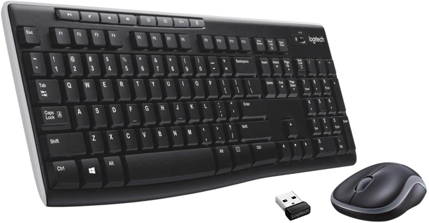 MK270 Wireless Keyboard and Mouse Combo - Keyboard and Mouse Included, Long Battery Life