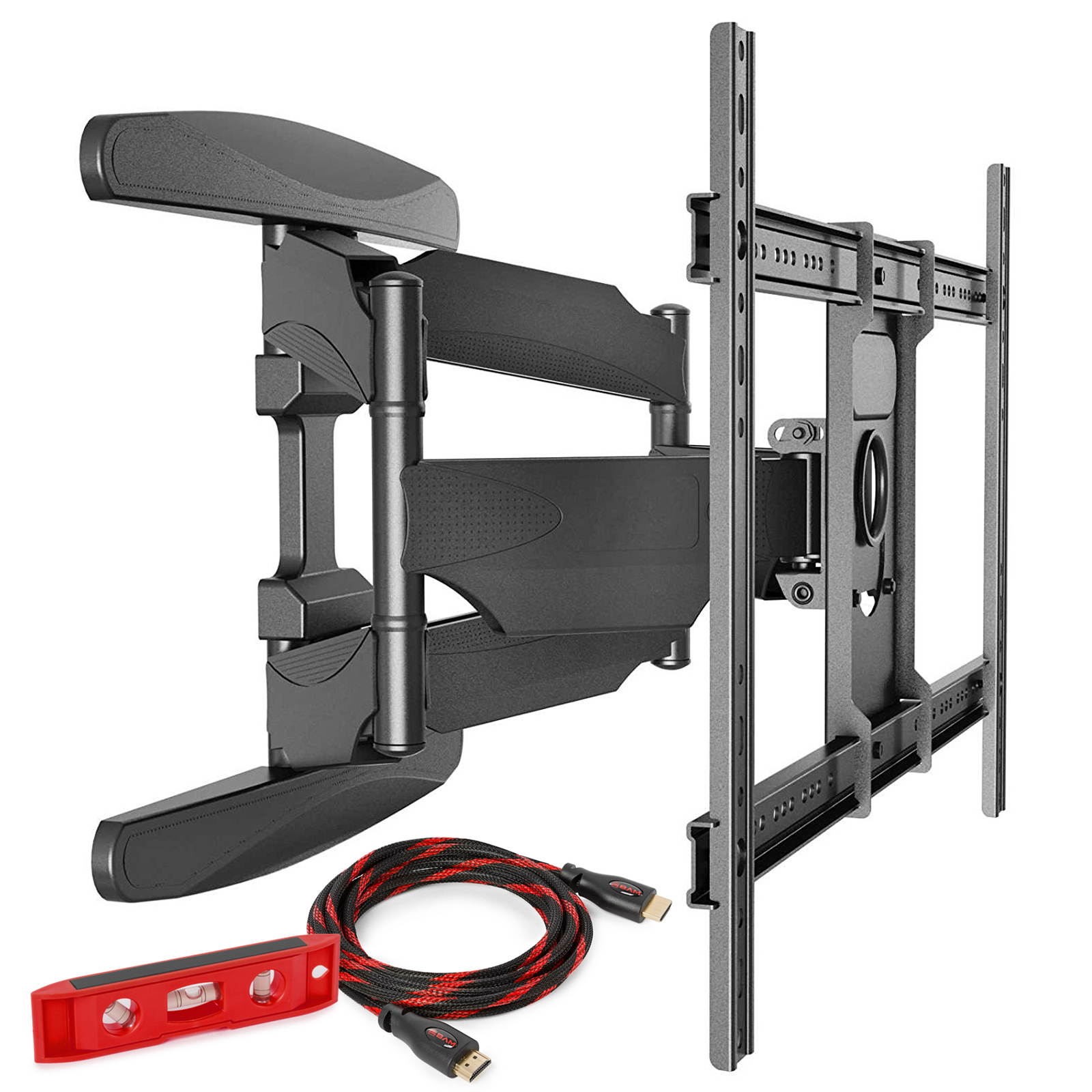 Heavy Duty Full Motion Articulating Tilt Swivel TV Wall Mount Extension Universal Bracket for 40&rdquo;-70&rdquo; Flat Screen LED OLED QLED Televisions