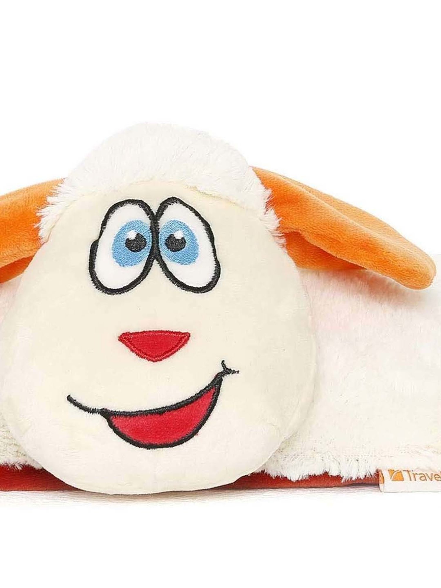 Travel Blue Cream Sheep Pillow for Kids