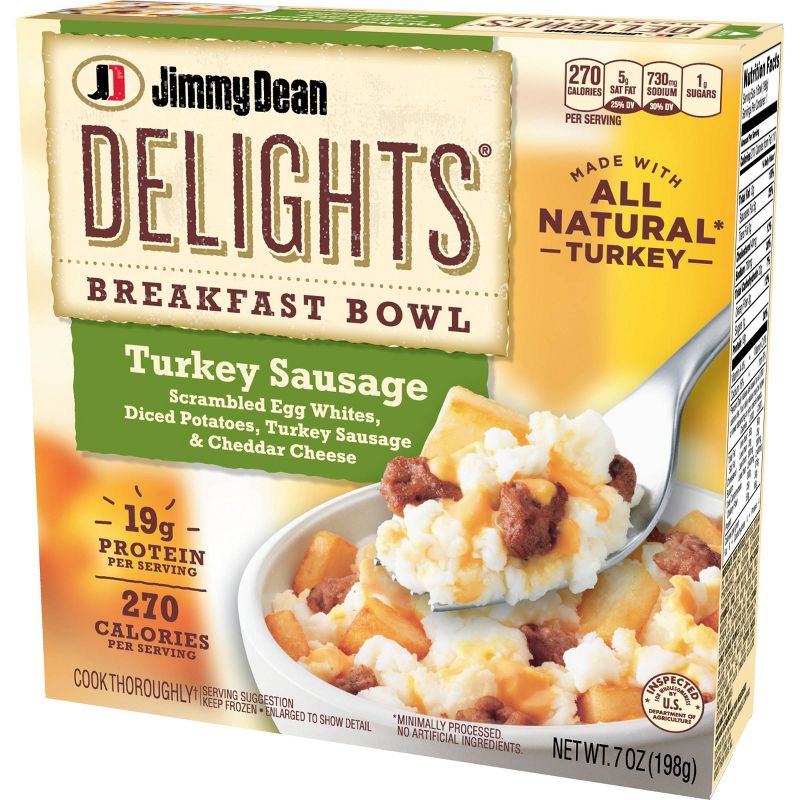 Jimmy Dean Delights Frozen Turkey Sausage Breakfast Bowl - 7oz