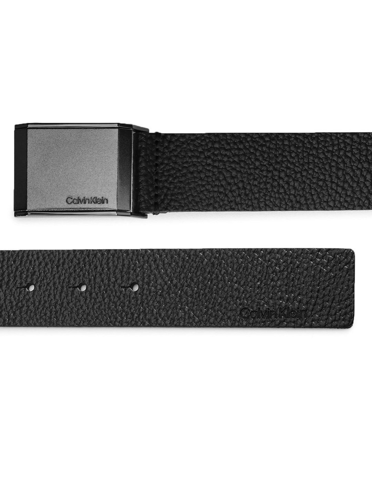 Calvin Klein Jeans Black Leather Casual Belt