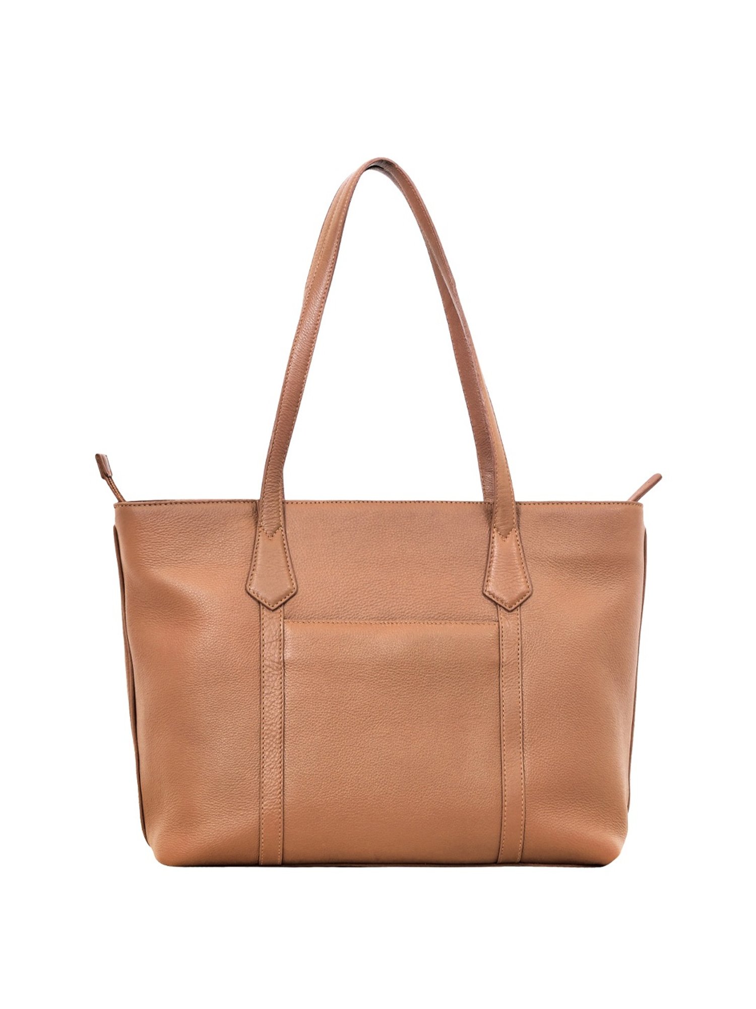 Eske Vanessa Brown Solid Medium Tote Handbag