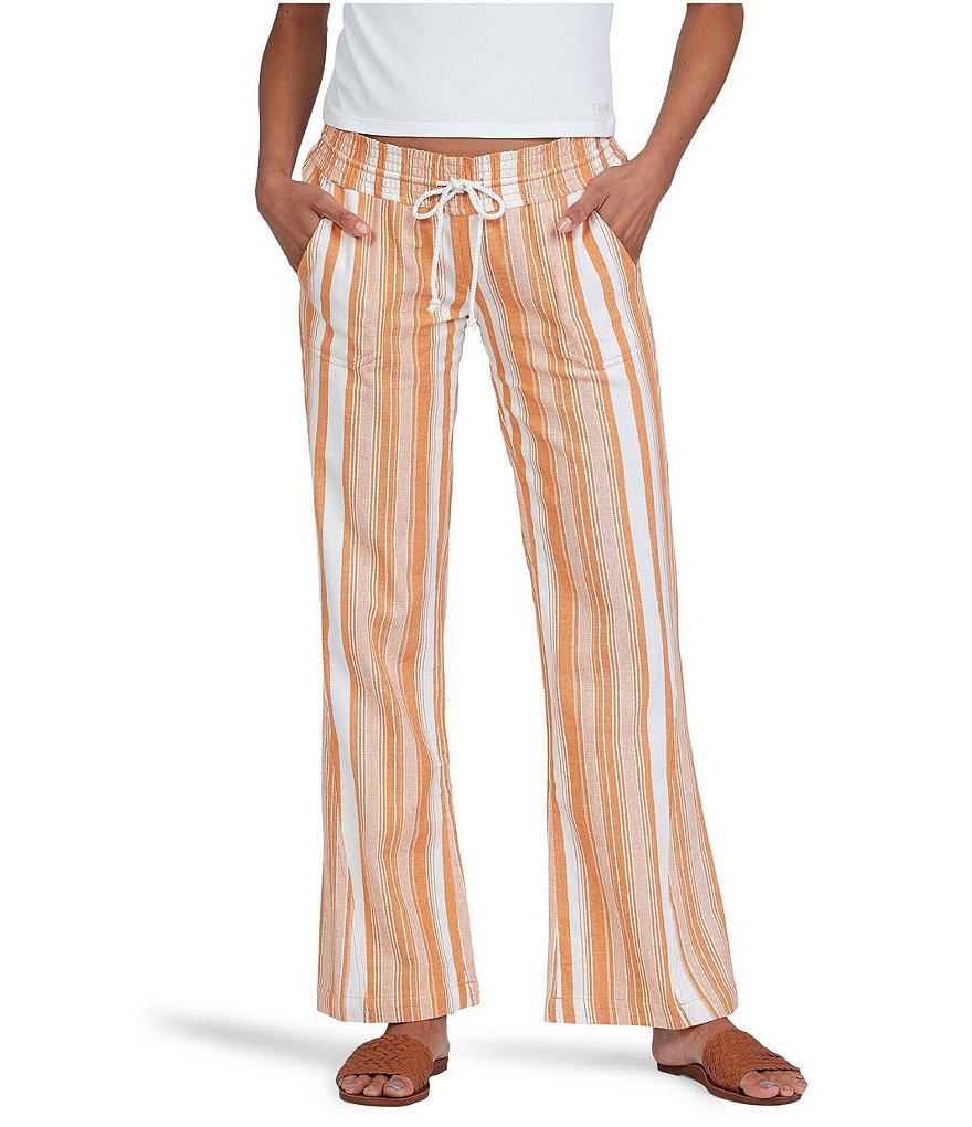Angie High Rise Stripe Cargo Jogger Pants