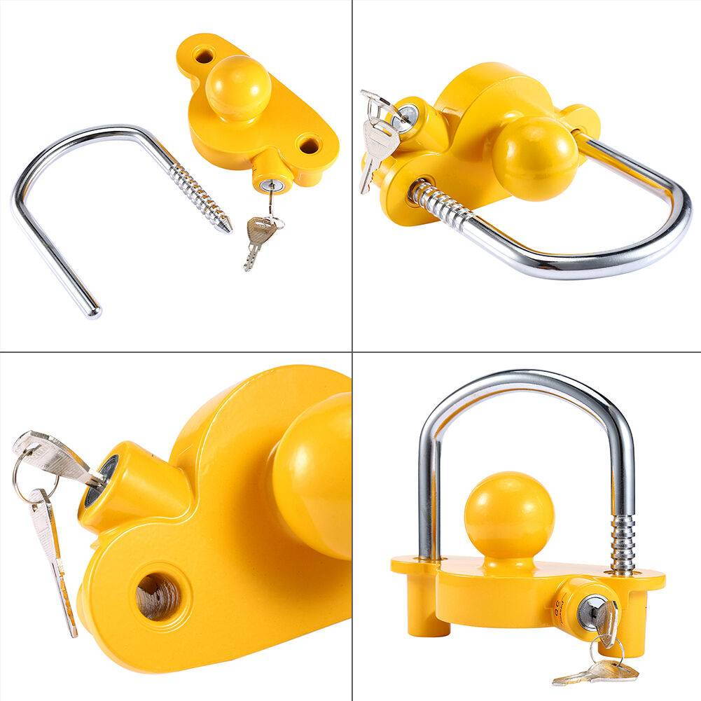 Heavy Duty Universal Coupler Hitch Trailer Lock fits 1-7/8"/2" and 2-5/16" Supe