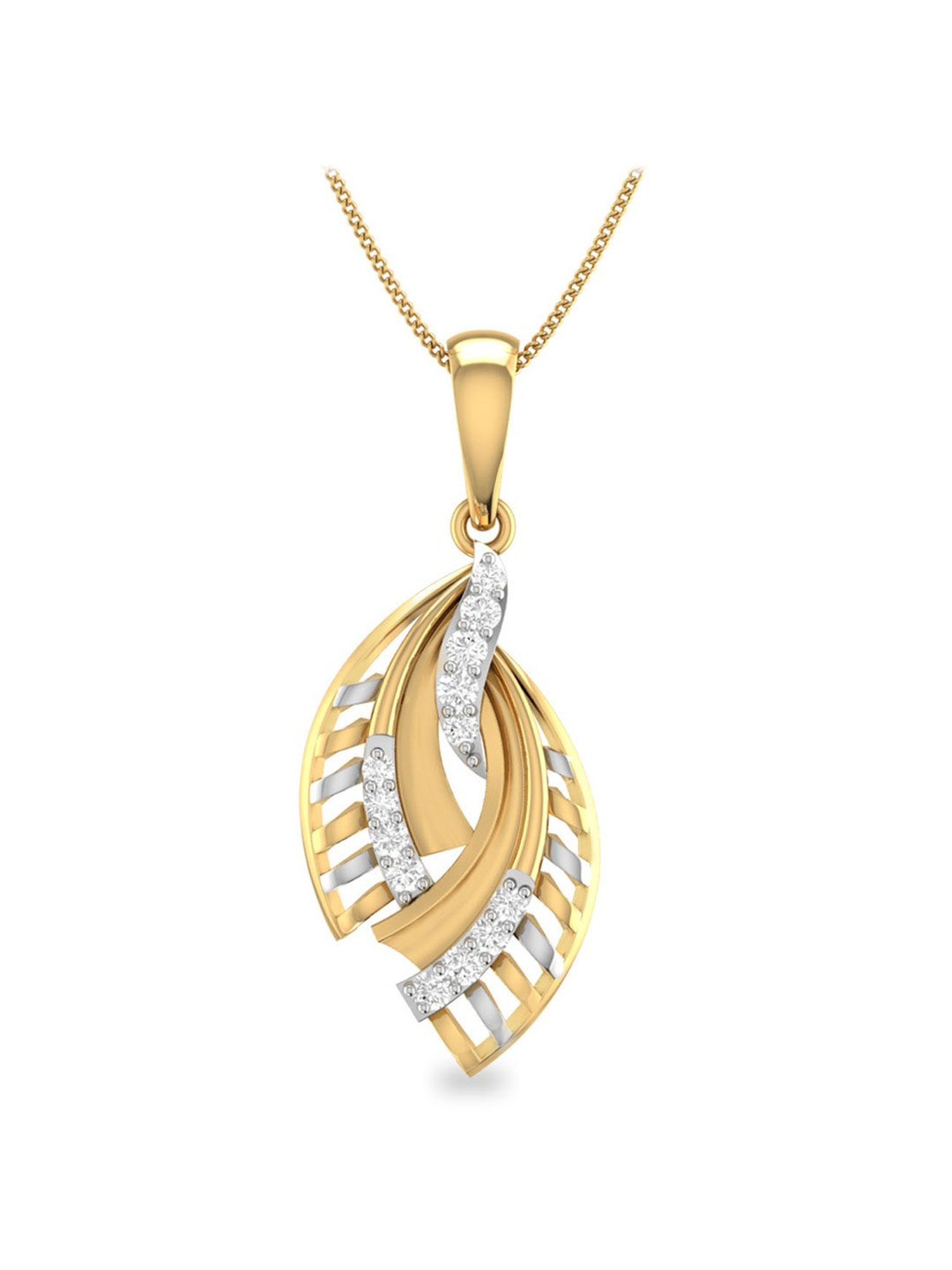 PC Jeweller Dawayne 18k Gold Pendant without Chain for Women