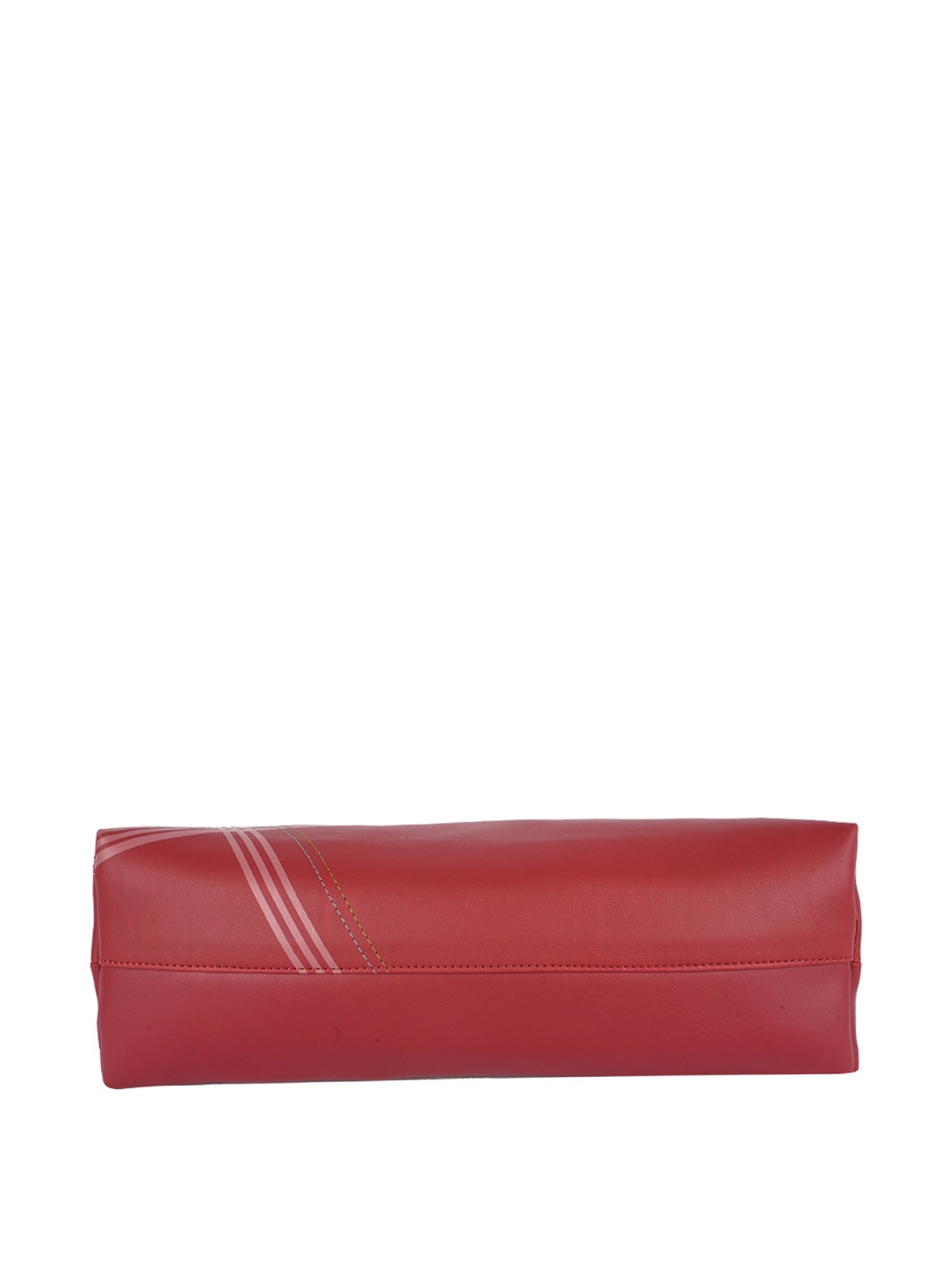 Baggit Inspect Red Textured Medium Handbag