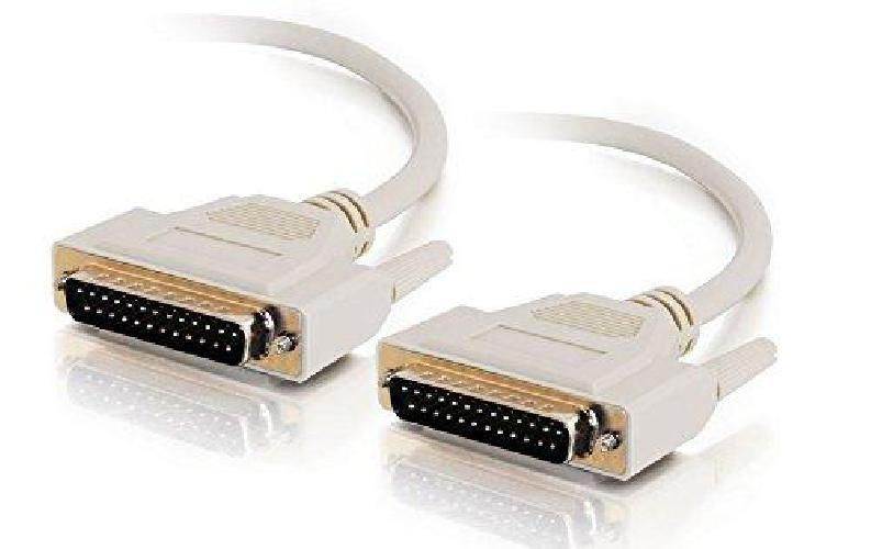 aya 3ft 3 feet ieee1284 db25 m/m male to male parallel serial cable ul certified
