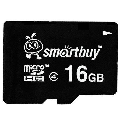 Smartbuy 16GB Micro SDHC Class 4 TF Flash Memory Card SD HC C4 Fast Speed for Camera Mobile Phone Tab GPS MP3 TV