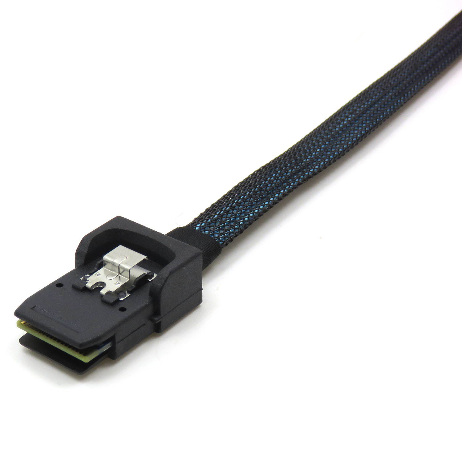 CableDeconn SFF-8087 Mini SAS 4i 36P to 4SATA 7P black Cable 50CM