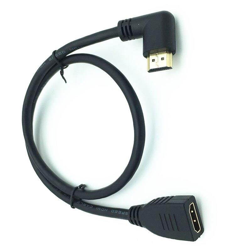 HDMI 4K*2k Cable HDMI 2.0V 60Hz,Right  angle Male to Female CABLE  1.8m