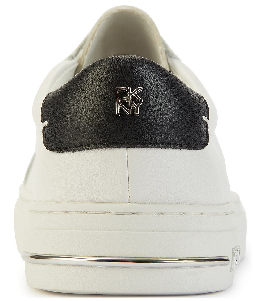 DKNY Court Lace-Up Leather Sneakers