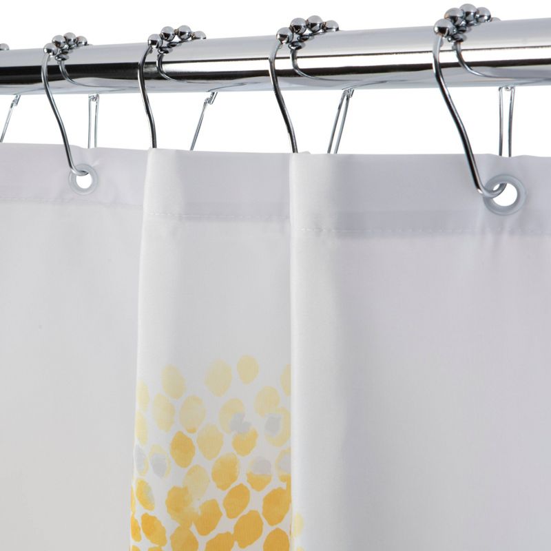 Blossom Shower Curtain Yellow/Gray - Moda at Home