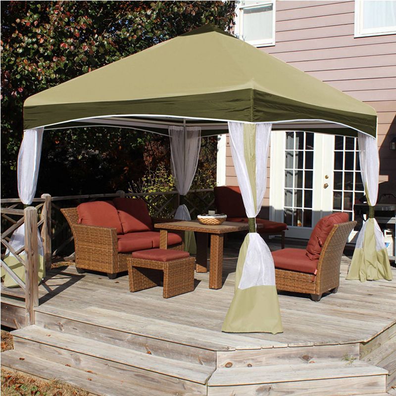 10' x 10' Garden Party Canopy with Cover Olive Branch - King Canopy