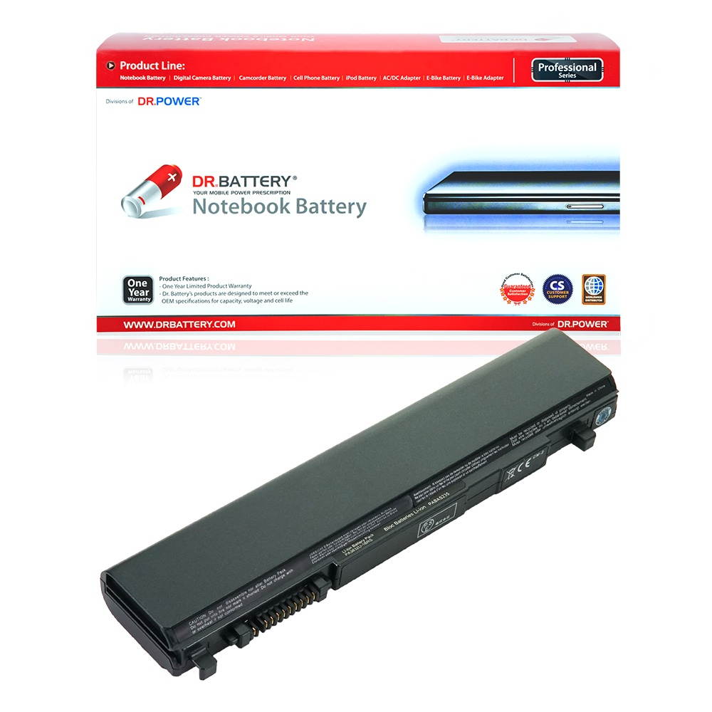 DR. BATTERY - Replacement for Toshiba Portege R830 / R835 / R835-P56X / R835-P70 / R835-P88 / R930-0C / Tecra R840 / R940-S9421 / PA3832U-1BRS / PA5043U-1BRS / PABAS235 / PABAS265 [10.8V / 48Wh]