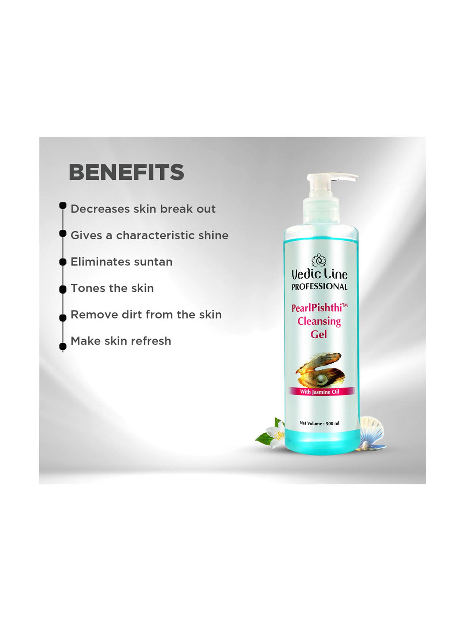 VEDIC LINE Pearl Pishthi Cleansing Gel - 500 ml