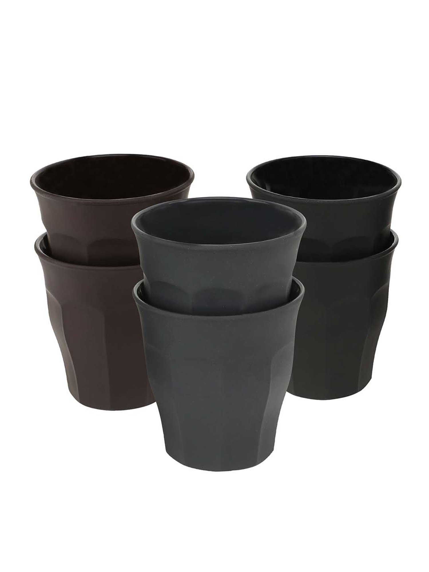 Duralex 'Picardie' Multicolor Glass 18 cm Tumbler (0.09 L) - Set of 6