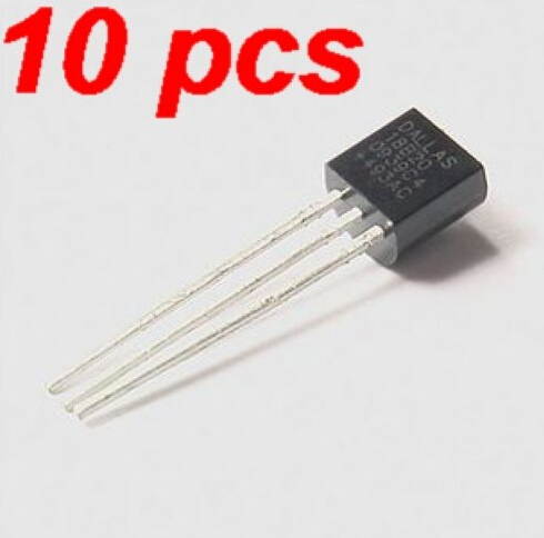 WWH-10pcs DS18B20 Wire Digital Temperature Sensor IC
