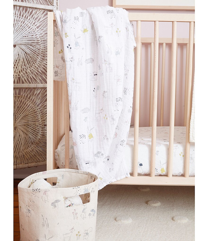 Pehr Baby Magical Forest Organic Cotton Swaddle Blanket