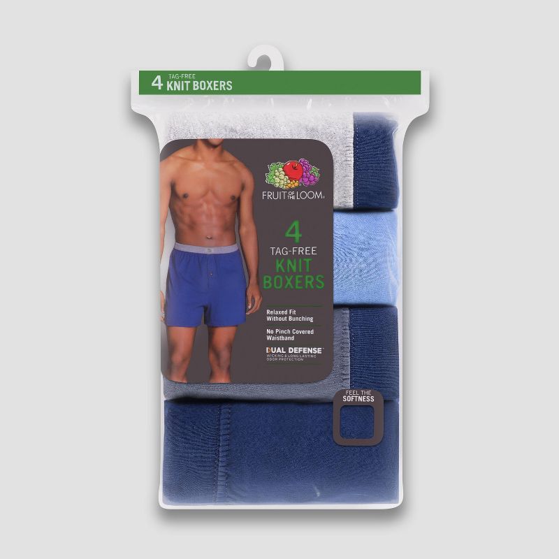 Fruit of the Loom Men's Knit Boxer Shorts 4pk - 2XL